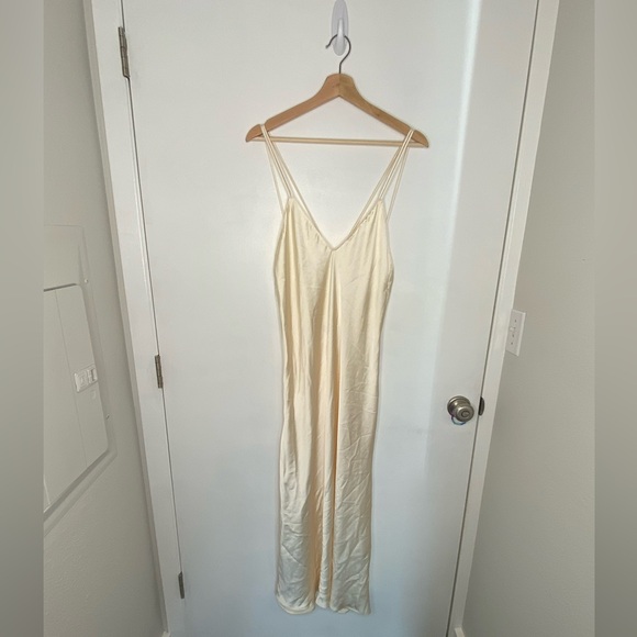 Zara Satin Slip Dress, Size L - Picture 1 of 5